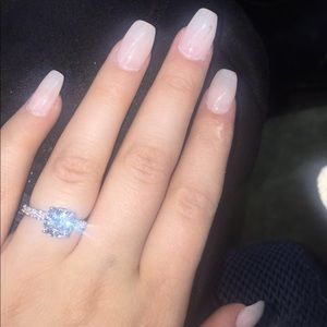 Cubic Zirconia Cushion Cut Ring